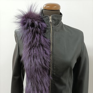 Real Fox hood trim, fur collar, fox fur hood trim, fur scarf.