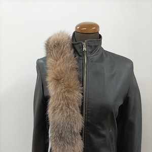 Real Fox hood trim, fur collar,  fox fur hood trim, fur scarf.