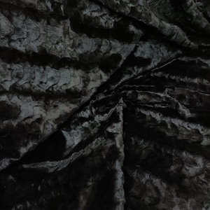 Real Mink fur blanket throw natural black color, Home warmer