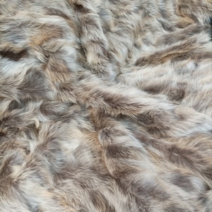 Real Finn racoonn fur blanket throw natural color, Home warmer