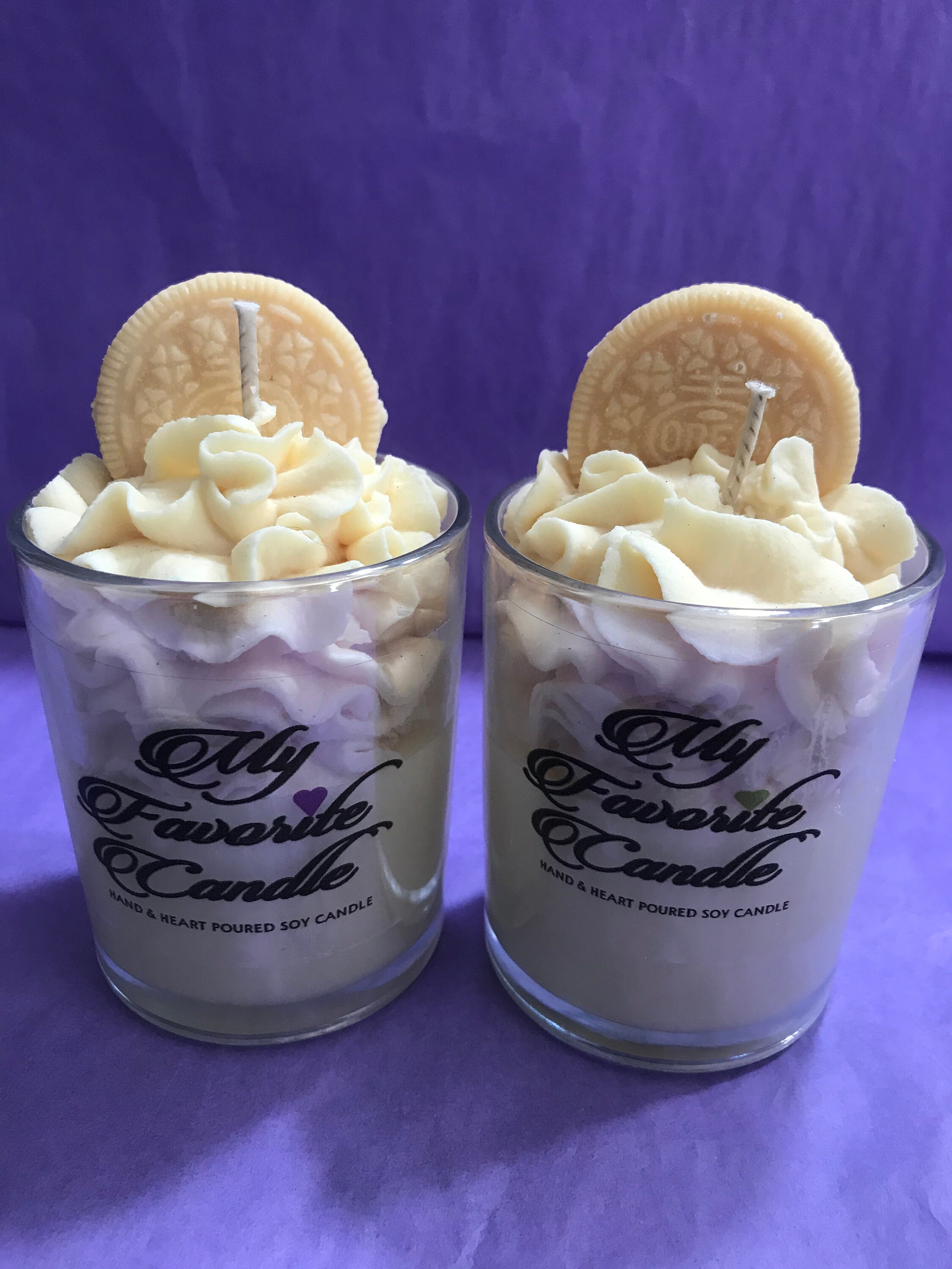 Fun Size Dessert Candles Cookie Candle Soy candles Sweet Etsy