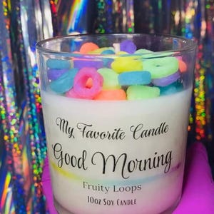 Fruity Loops Candle, Cereal Candle