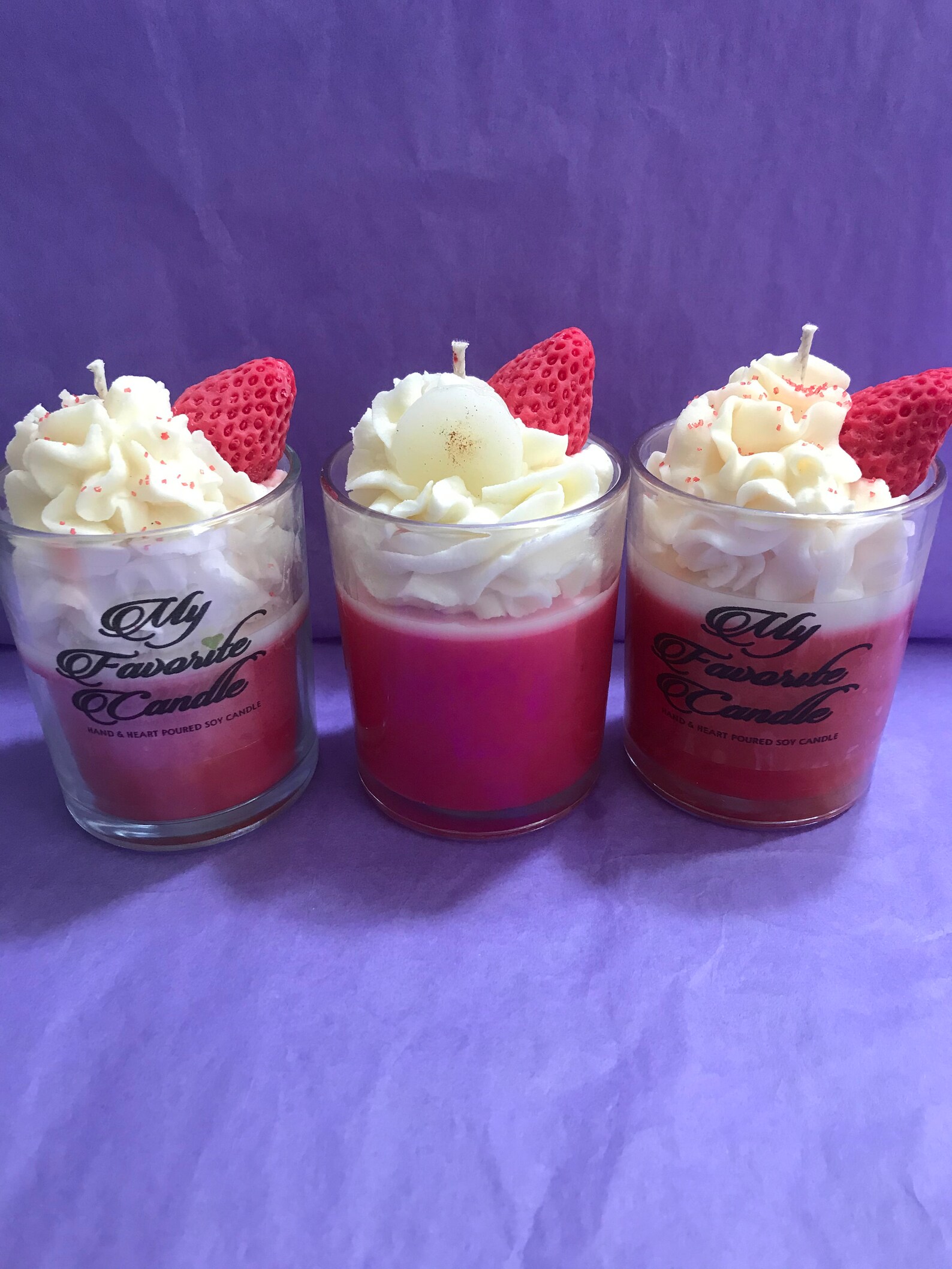 Fun Size Dessert Candles Cookie Candle Soy candles Sweet Etsy