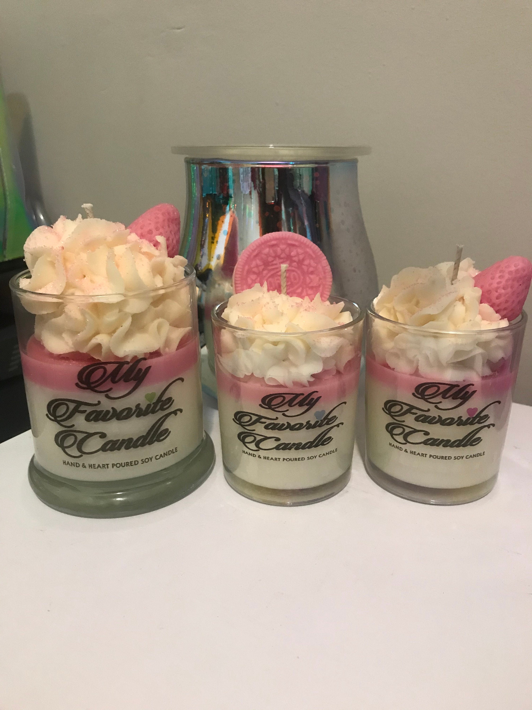 Fun Size Dessert Candles Cookie Candle Soy candles Sweet Etsy