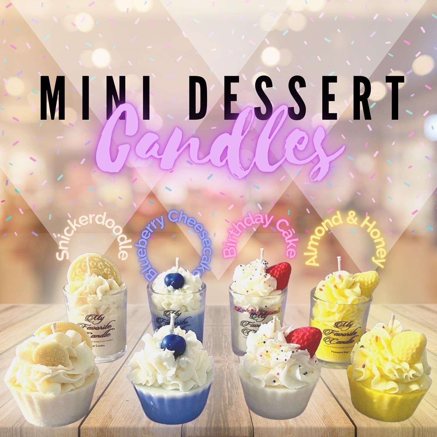 Mini Dessert Candles Candle Set Birthday Candles Gifts for Etsy