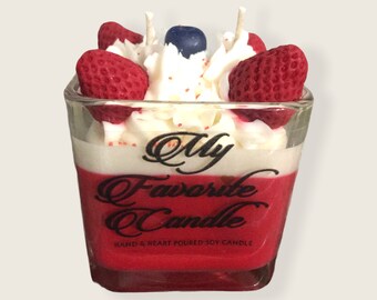 Strawberry Cheesecake Soy Candle
