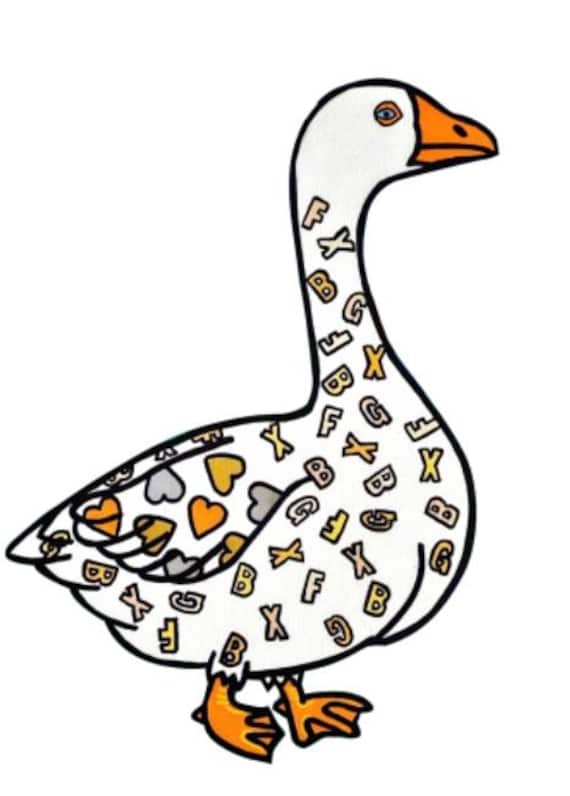 Inch Gary the Pop Art Fredericksburg Goose Acrylic Keychain