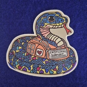 3" Patrick the Emotional Support Python Vinyl Sticker