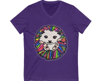 Brillo the Pop Art Hedgehog V-Neck Tee