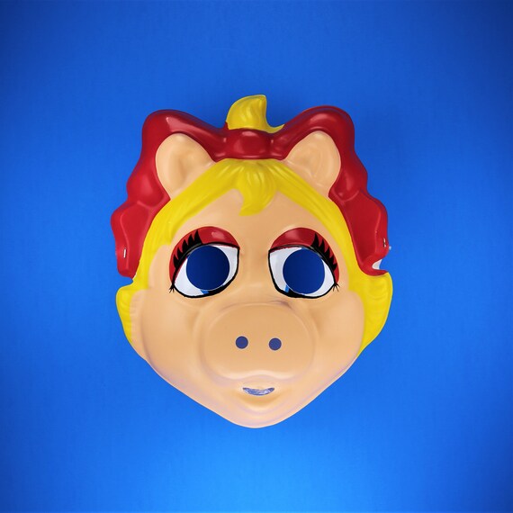 Vintage Miss Piggy Ben Cooper Halloween Mask Kerm… - image 2