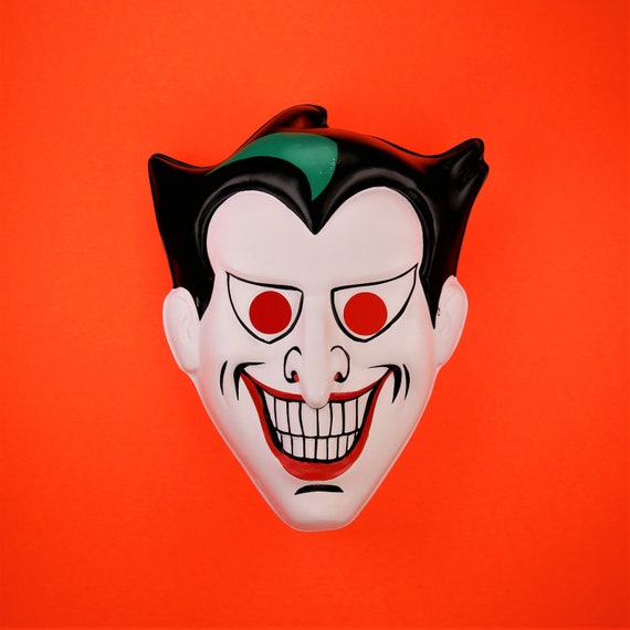 Vintage DC Comics the Joker Halloween Mask Batman the Animated Etsy