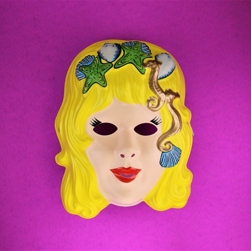 Vintage Mermaid Halloween Mask Decoration