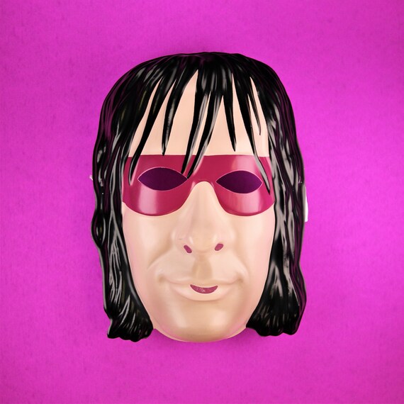 WWF WCW Bret Hart Halloween Mask decor WCW Wrestl… - image 1