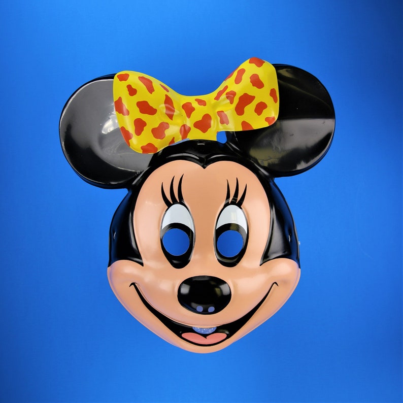 Vintage Disney Minnie Mouse Ben Cooper Halloween Mask Vintage Disney Minnie Mouse Ben Cooper Halloween Mask