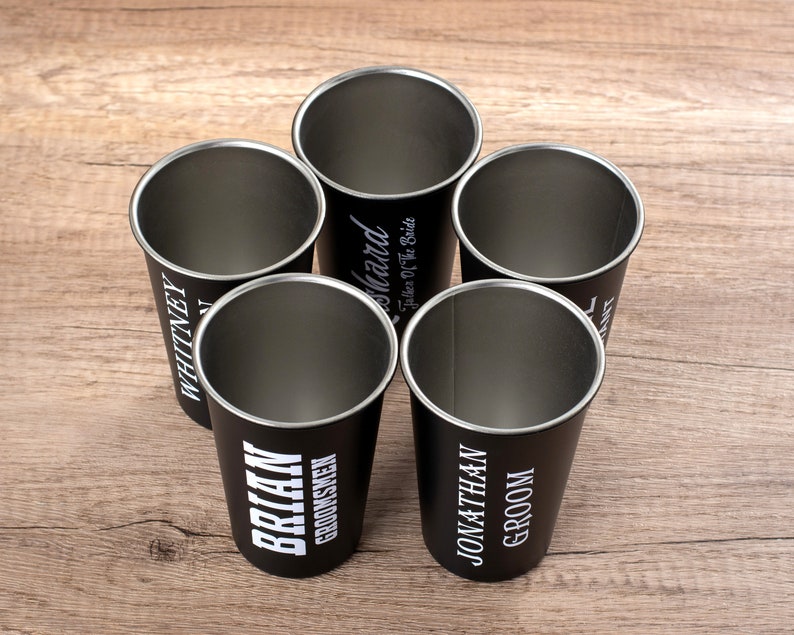 Personalized Beer Mugs Party Cups Wedding Favors Groomsmen Etsy