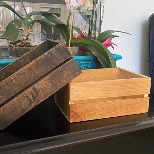 Rustic Wood Craft Box Etsy