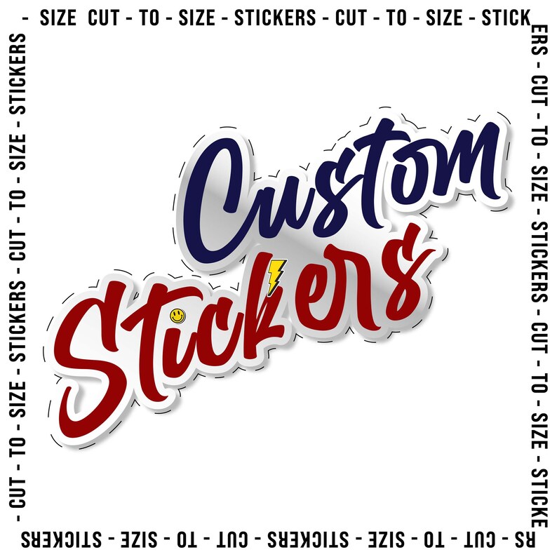 Custom Vinyl Stickers Pack. Your Custom Vinyl Sticker or Decal Etsy