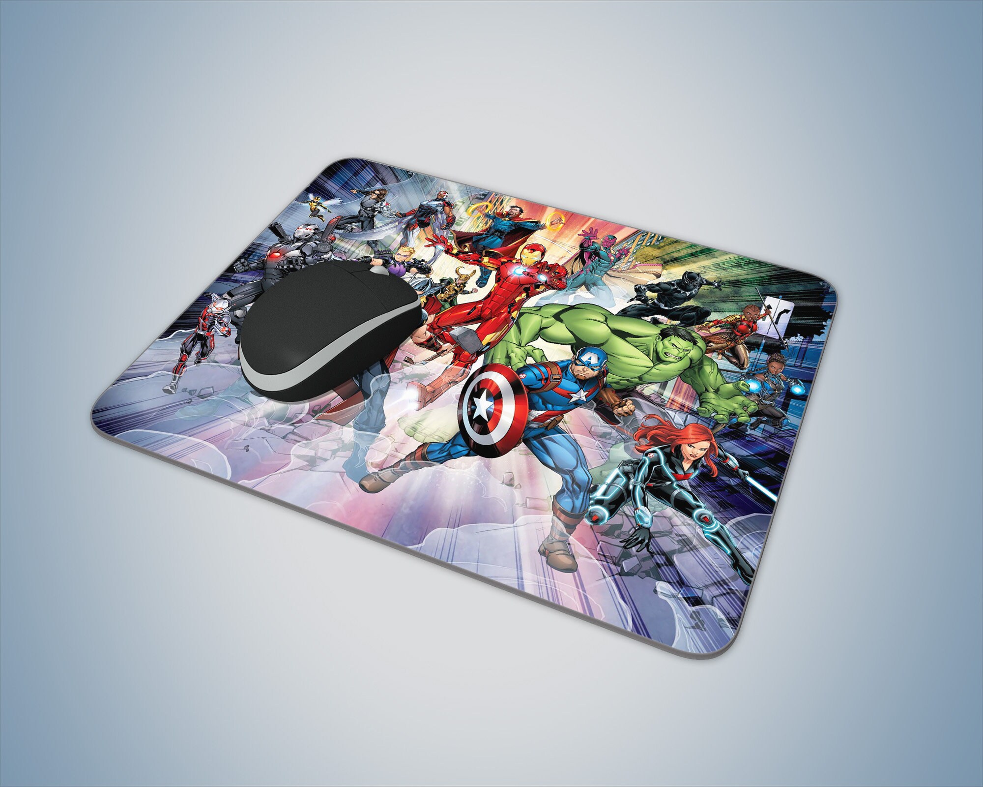 Superheroes Mouse Pad Fun AntiSlip Rubber Mouse Pad for Etsy