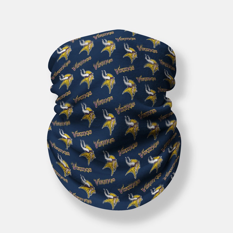 NFL Minnesota Vikings Neck Gaiter Sport Neck Gaiter Trendy Etsy