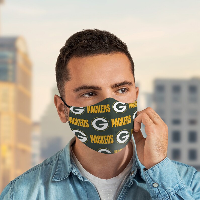 NFL Green Bay Packers Face Mask Sport Masks American Etsy