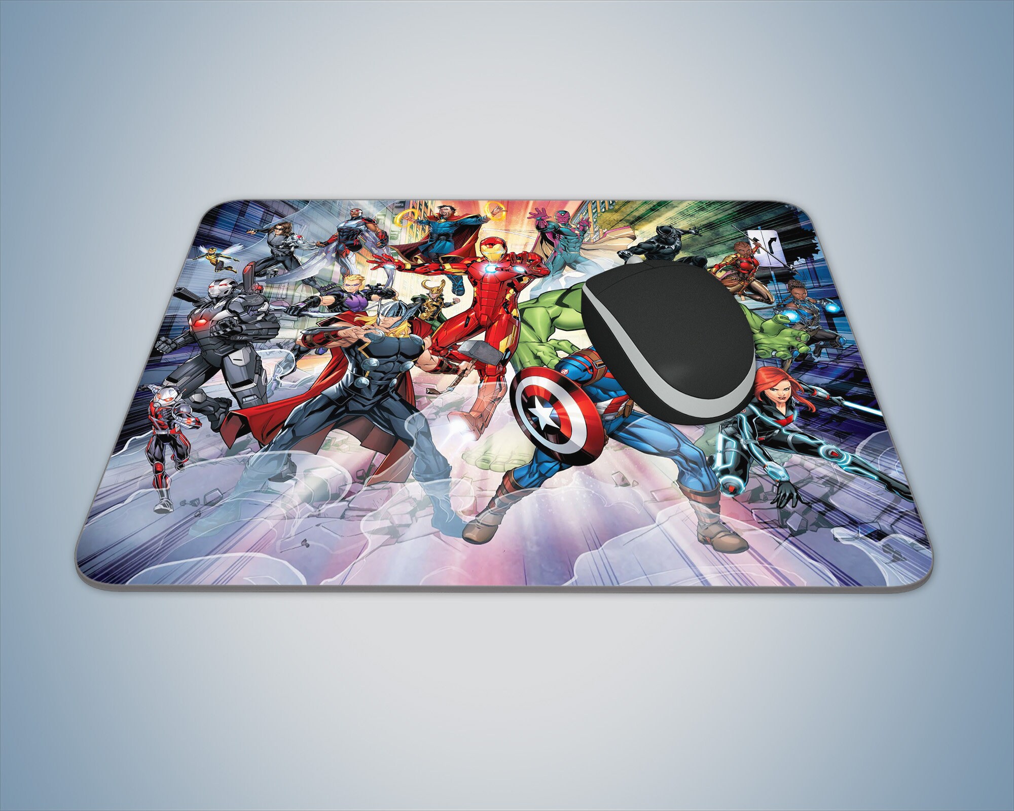 Superheroes Mouse Pad Fun AntiSlip Rubber Mouse Pad for Etsy