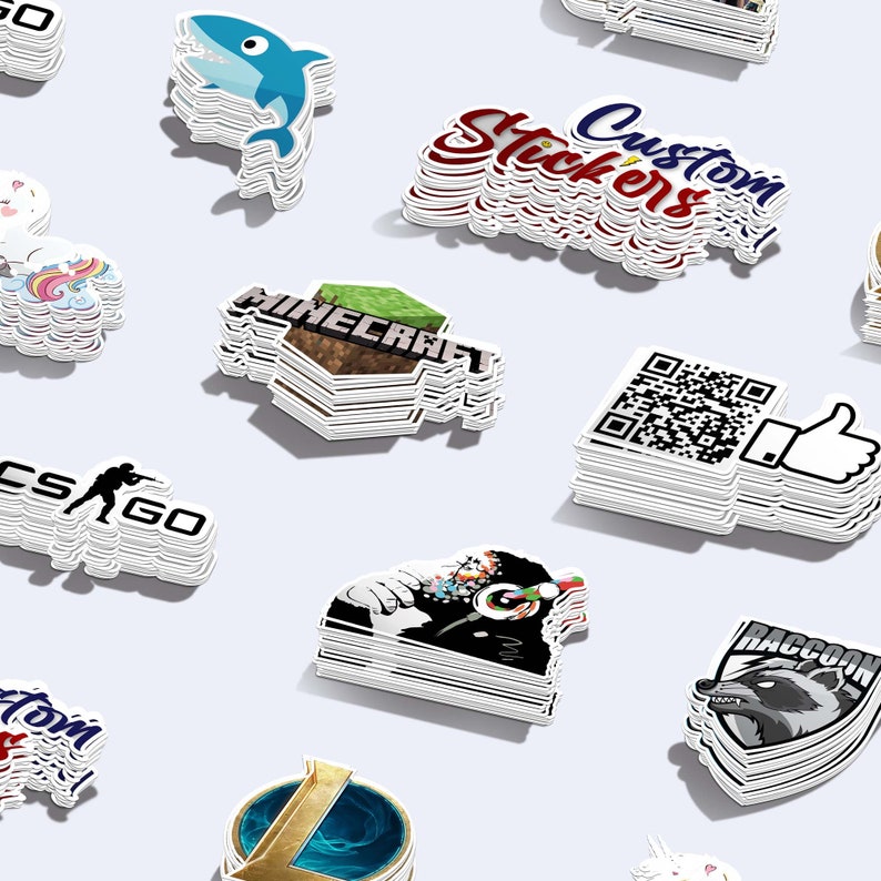 Custom Vinyl Stickers Pack. Your Custom Vinyl Sticker or Decal Etsy