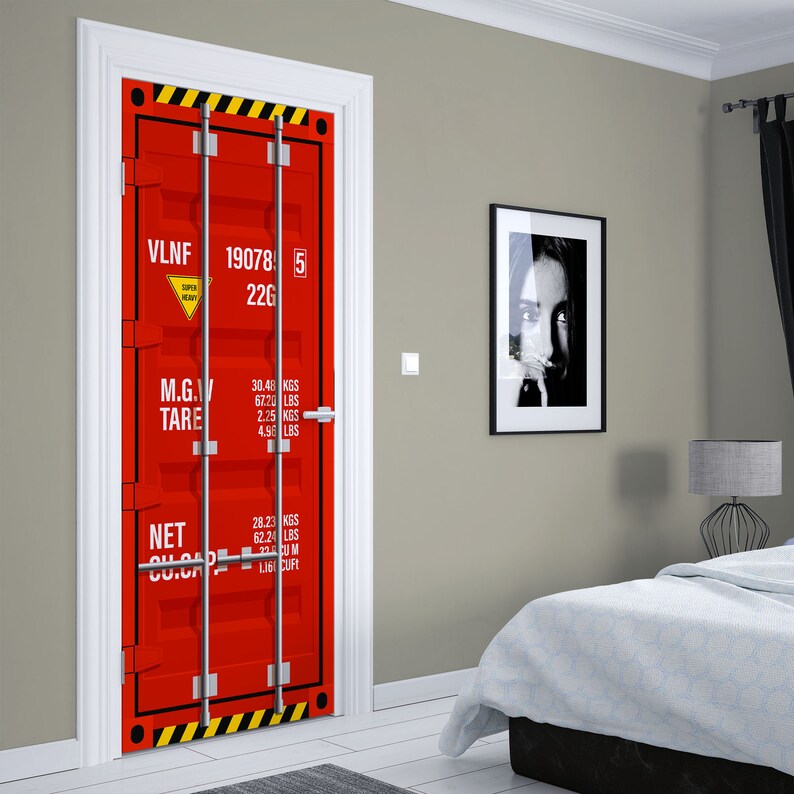 Shipping Container Door Mural Door Decal Wall Sticker Home Etsy