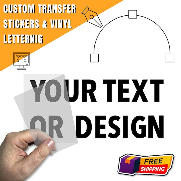 Custom Die Cut Transfer Vinyl Stickers. Your custom vinyl sticker or decal cut to any shape and color - Custom Vinyl decal