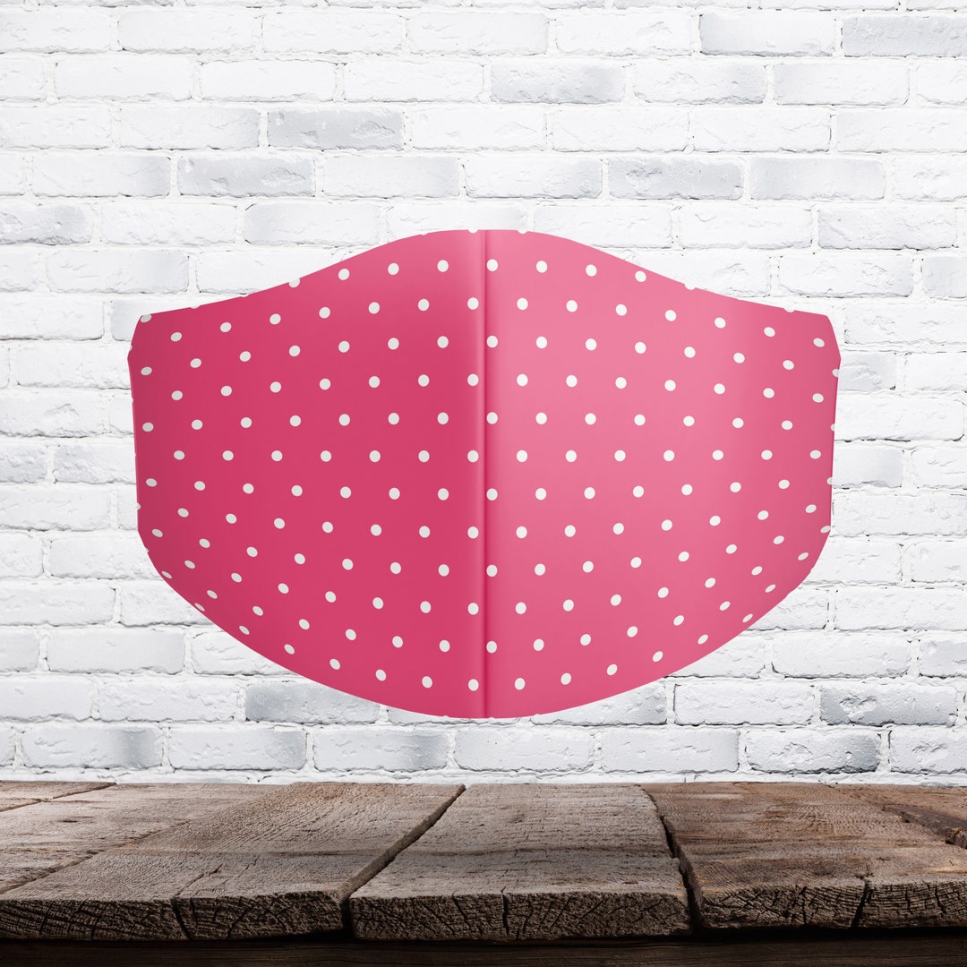 Polka Dots Face Mask Ladies Face Masks Trendy Masks Etsy