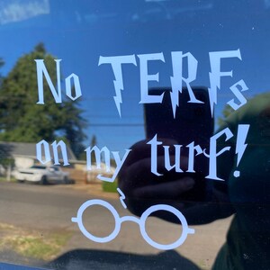 No TERFs on my turf HP decal