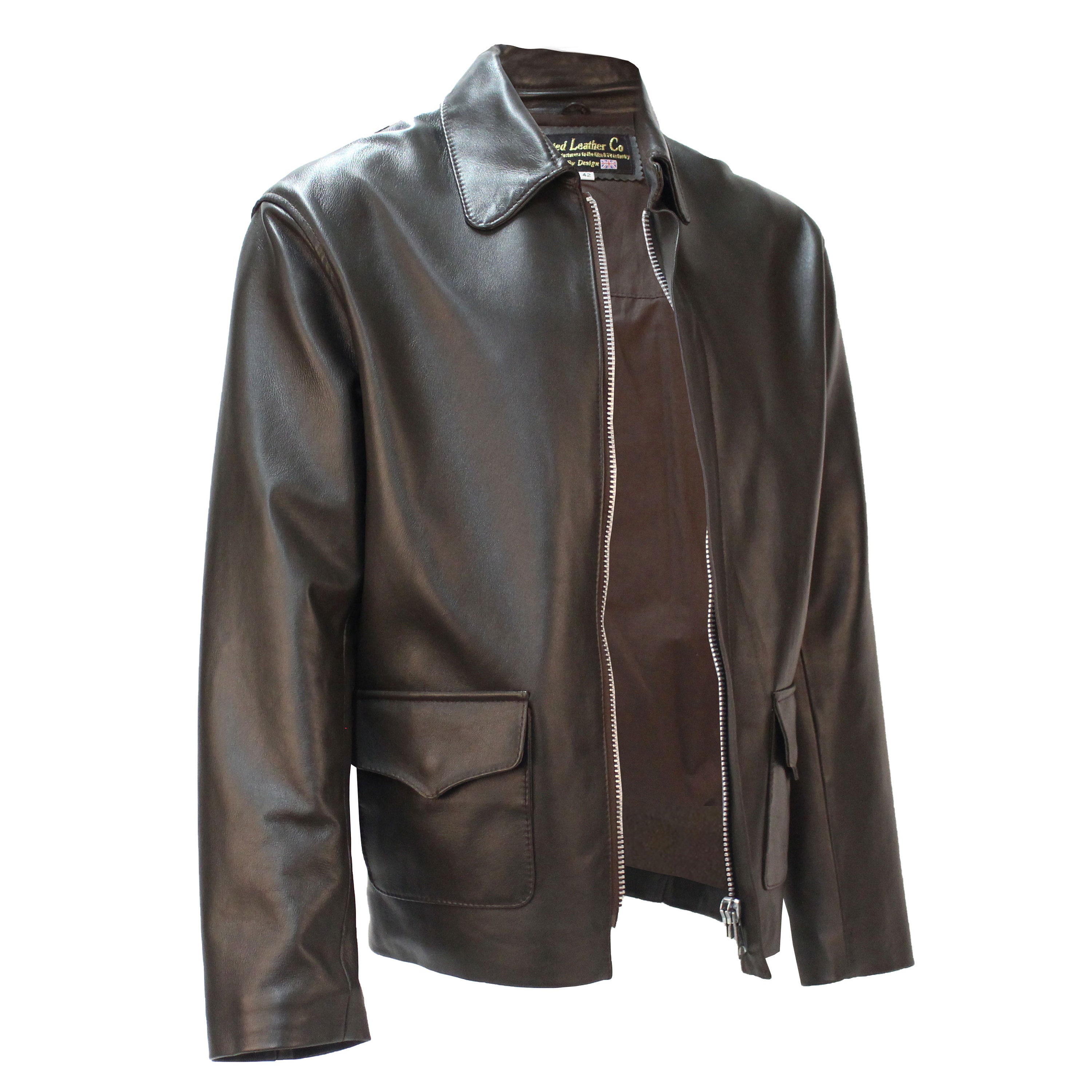 Temple of Doom Leather Jacket in Brown Lambskin - Etsy