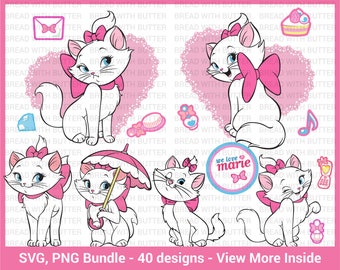 Marie Cat Printable Etsy