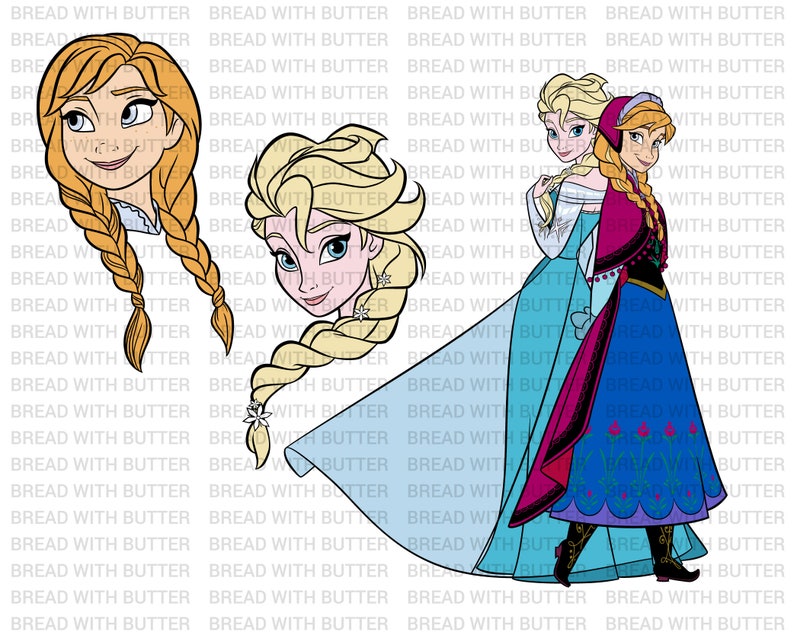 Download Frozen Bundle Frozen SVG Frozen PNG Elsa and Anna svg | Etsy