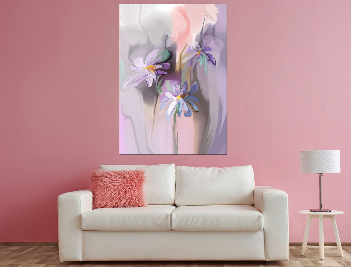 Oil Painting Wall Art Aesthetic Room Décor Bouquet Art Print - Etsy