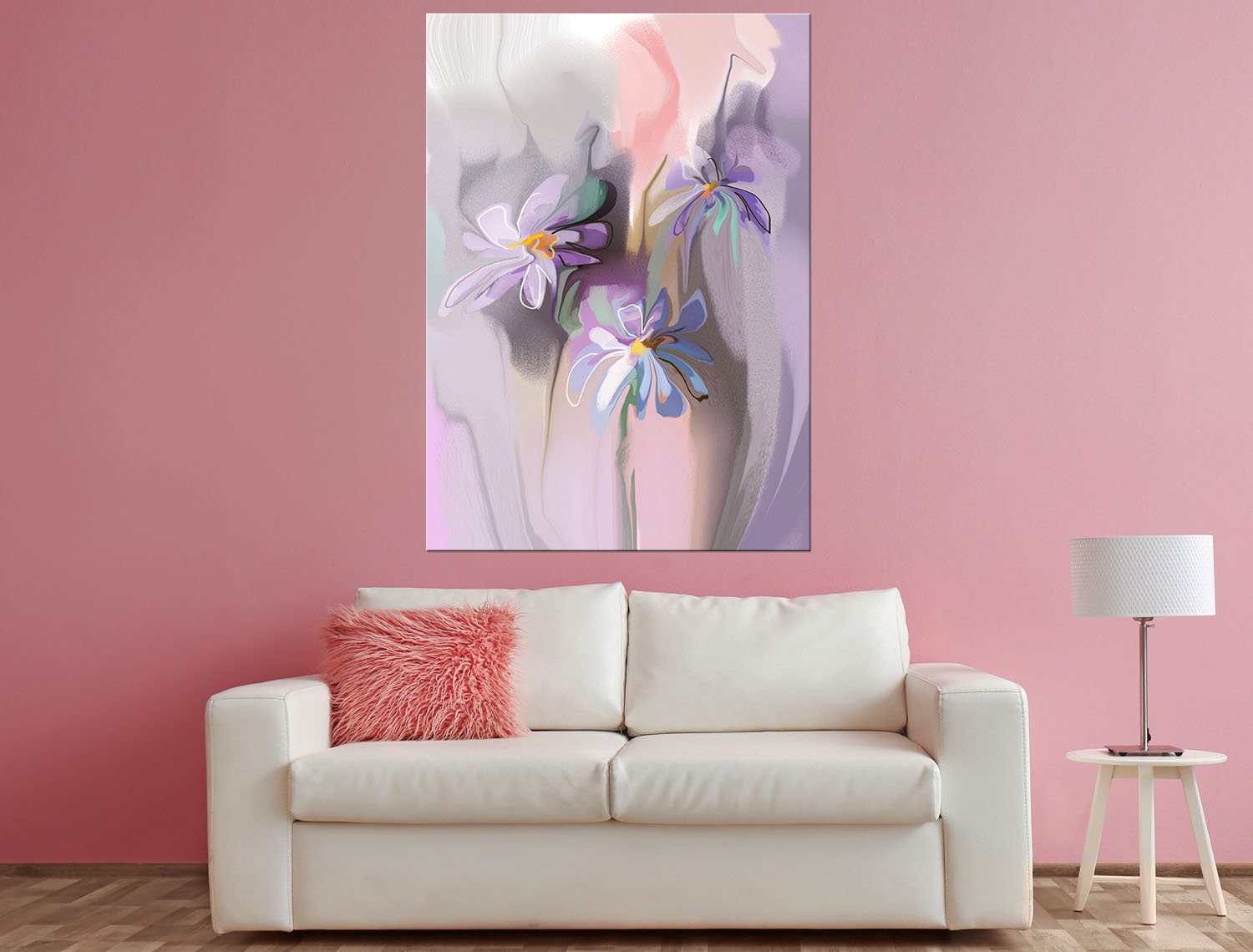 Oil painting wall art Aesthetic room décor Bouquet art print | Etsy
