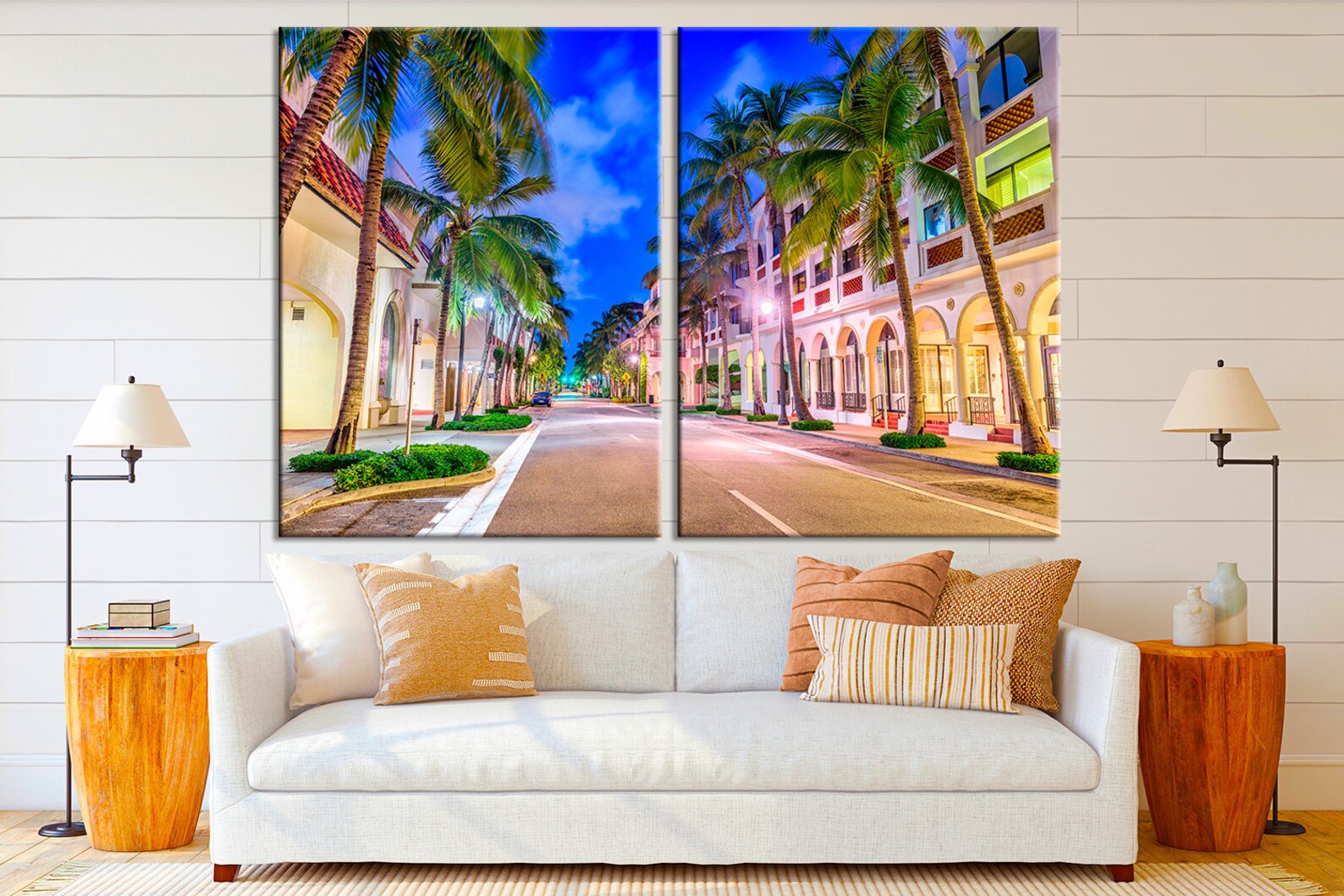 Florida Wall Art USA Cityscape and Square Home Decor Palm Etsy