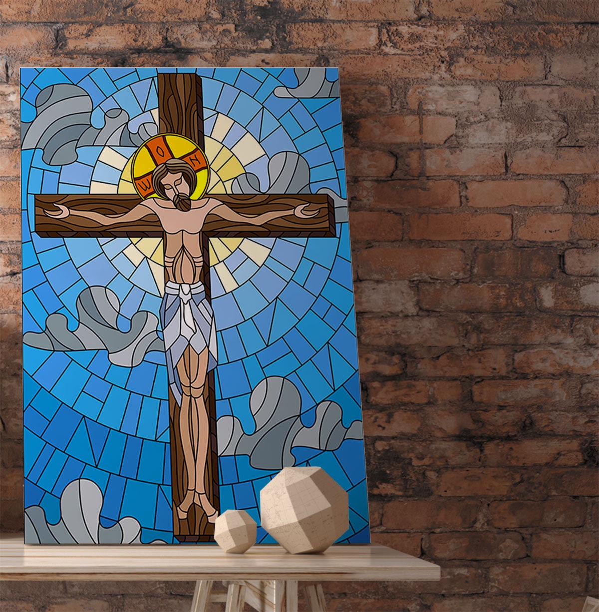 Crucifix wall art Bible wall art Crucifix canvas Jesus Christ Etsy
