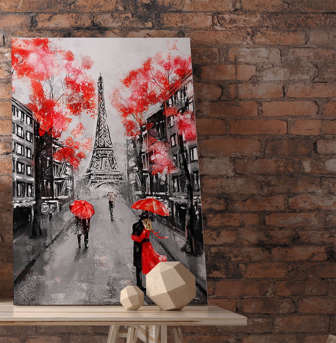 Abstract Canvas Art Pairs Wall Art French Wall Art City Etsy