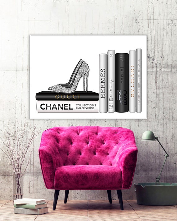 Fashion wall art Shoes wall art Shoes print Shoes canvas Shoes | Etsy
