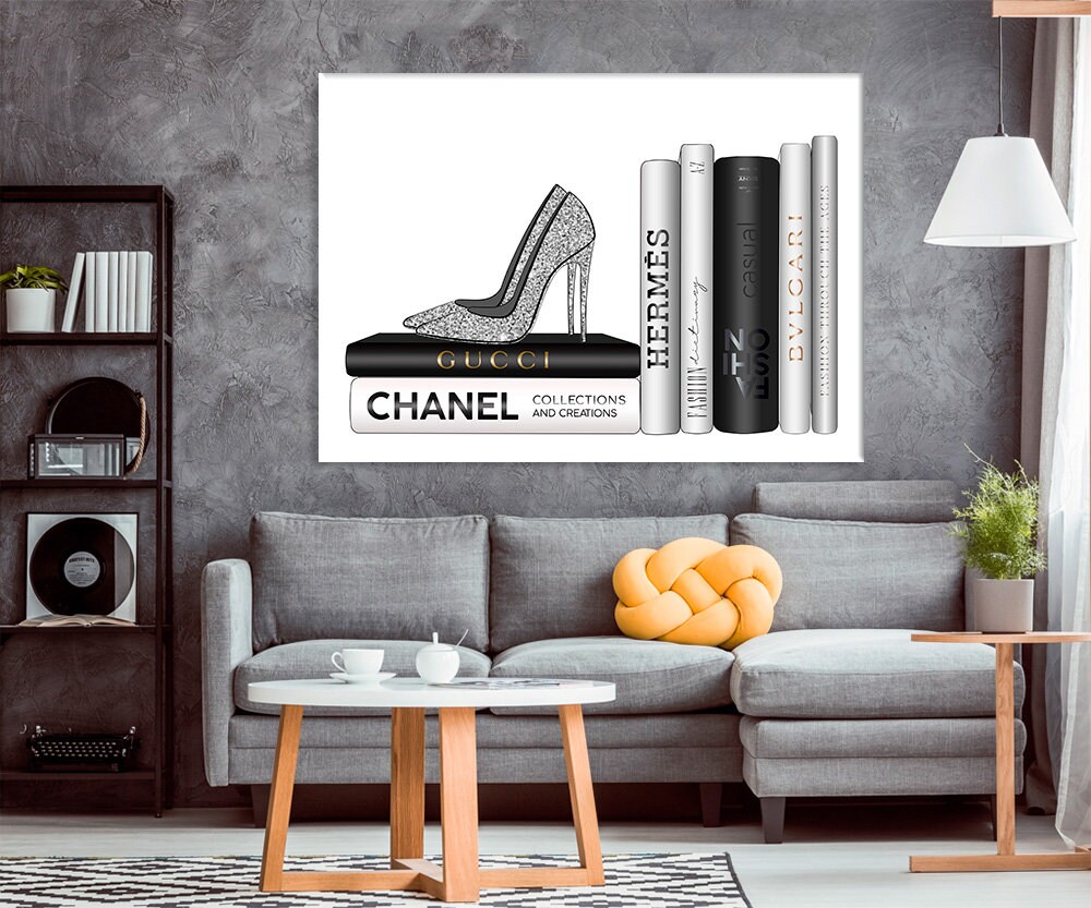 Fashion wall art Shoes wall art Shoes print Shoes canvas Shoes Etsy