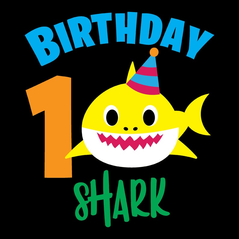 Free Free 129 Svg Baby Shark 1St Birthday Png SVG PNG EPS DXF File