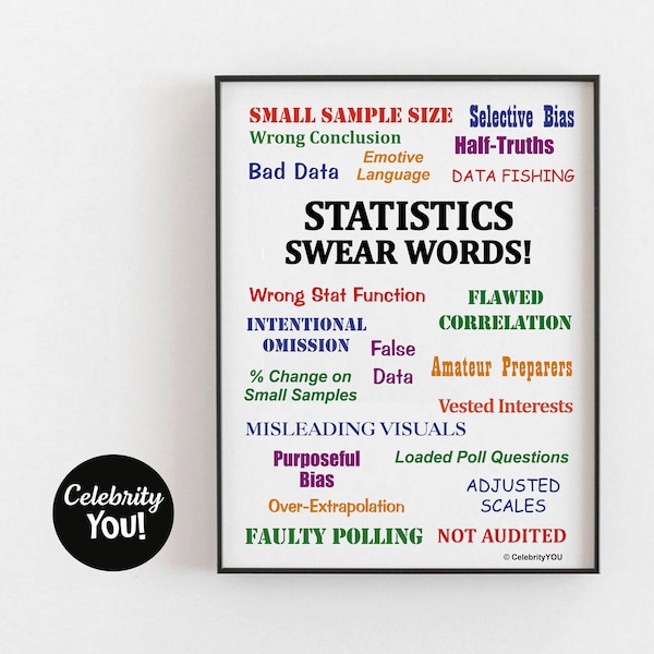Statistics Poster - Etsy
