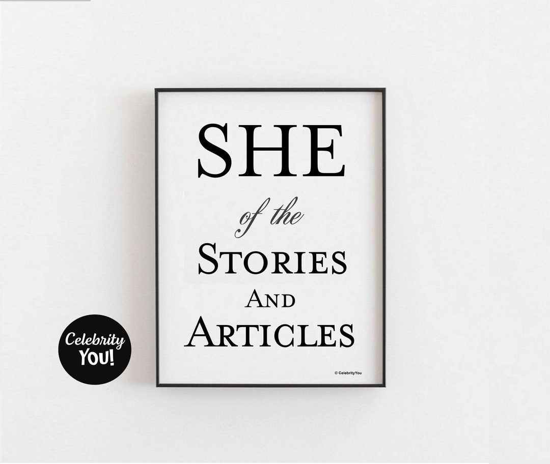 Journalist. Sign Woman Journalist PRINTABLE Sign, Publisher Office Decor, Funny Job ...