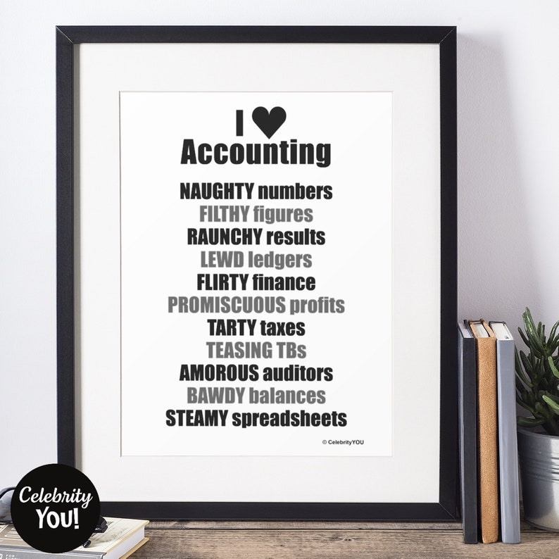 i love accounting printable poster funny cheeky reasons why etsy