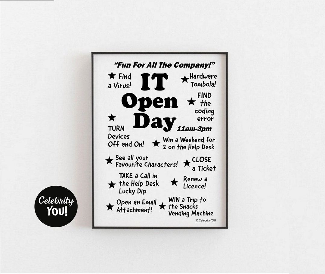 Funny IT Department PRINTABLE Office Sign Crazy Mad - Etsy UK