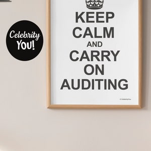 Auditing Sad Sign Keep Calm Auditing PRINTABLE Audit Poster, Funny AUDITOR Gift, Joke ...