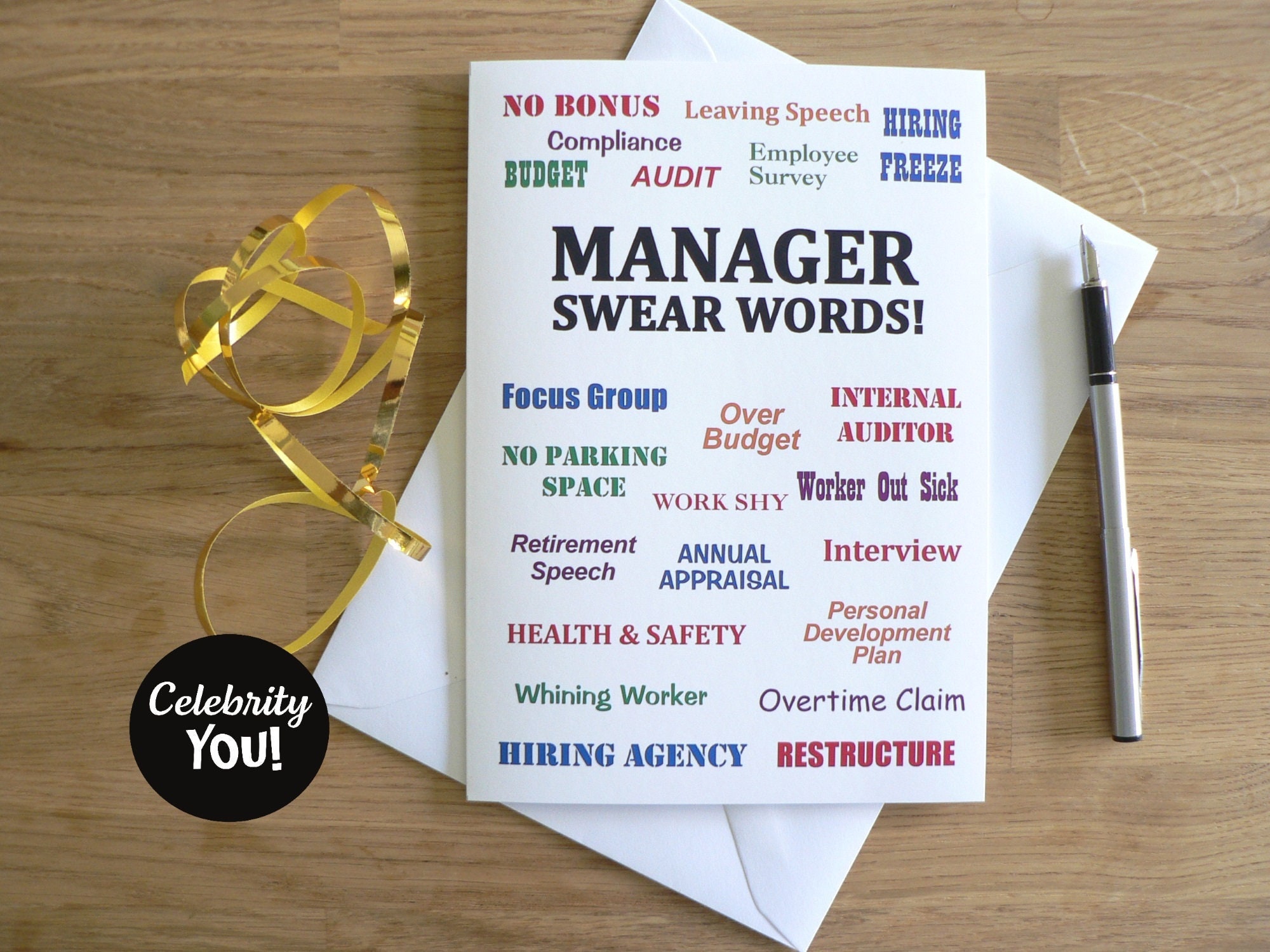 Manager Swear Words Funny Boss Greeting Card Manager Birthday - Etsy Manager Swear Words Funny Boss Greeting Card Manager Birthday - Etsy