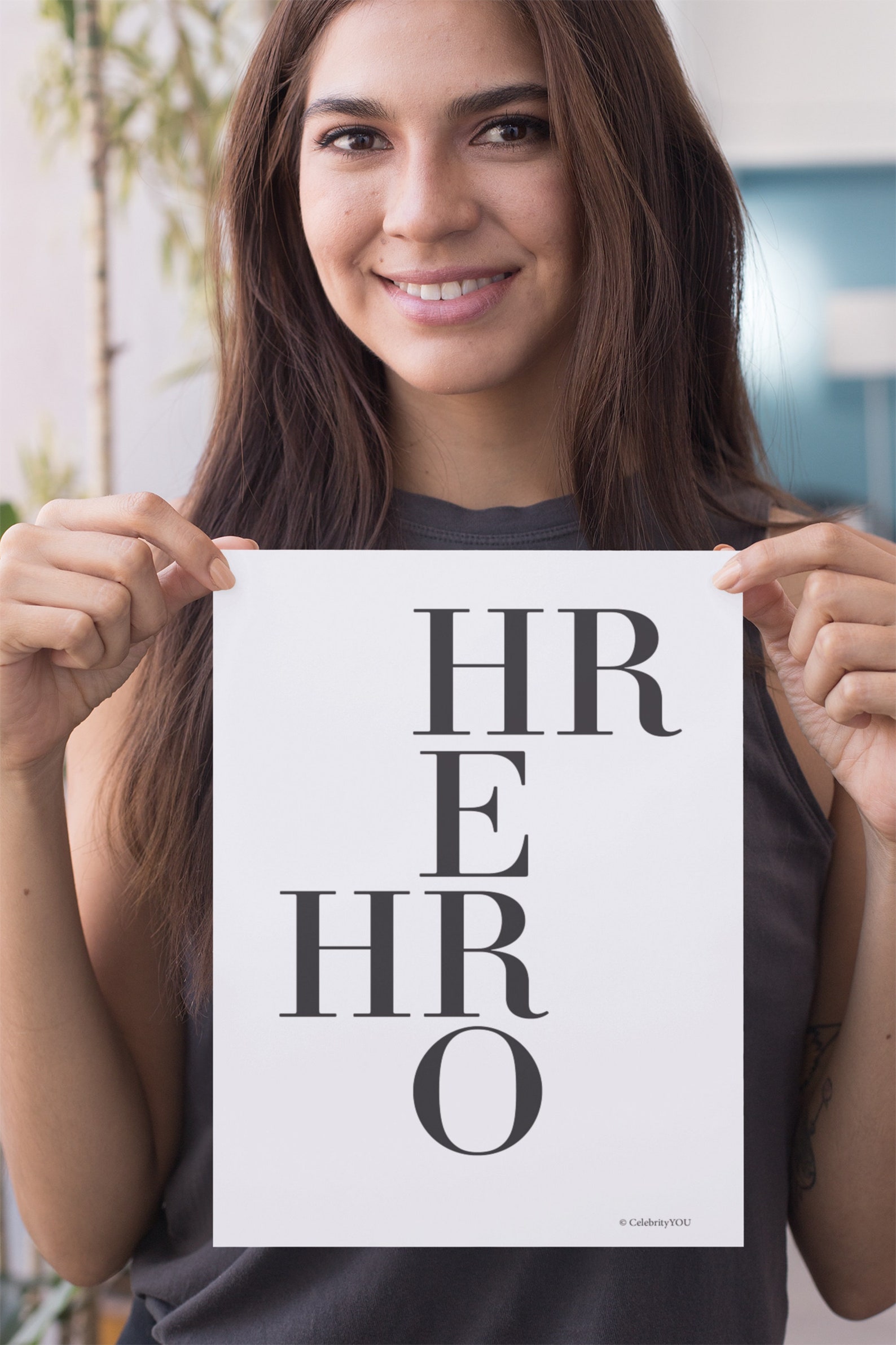 PRINTABLE HR Office Decor, Human Resources Gift, Hr Hero Inspirational ...