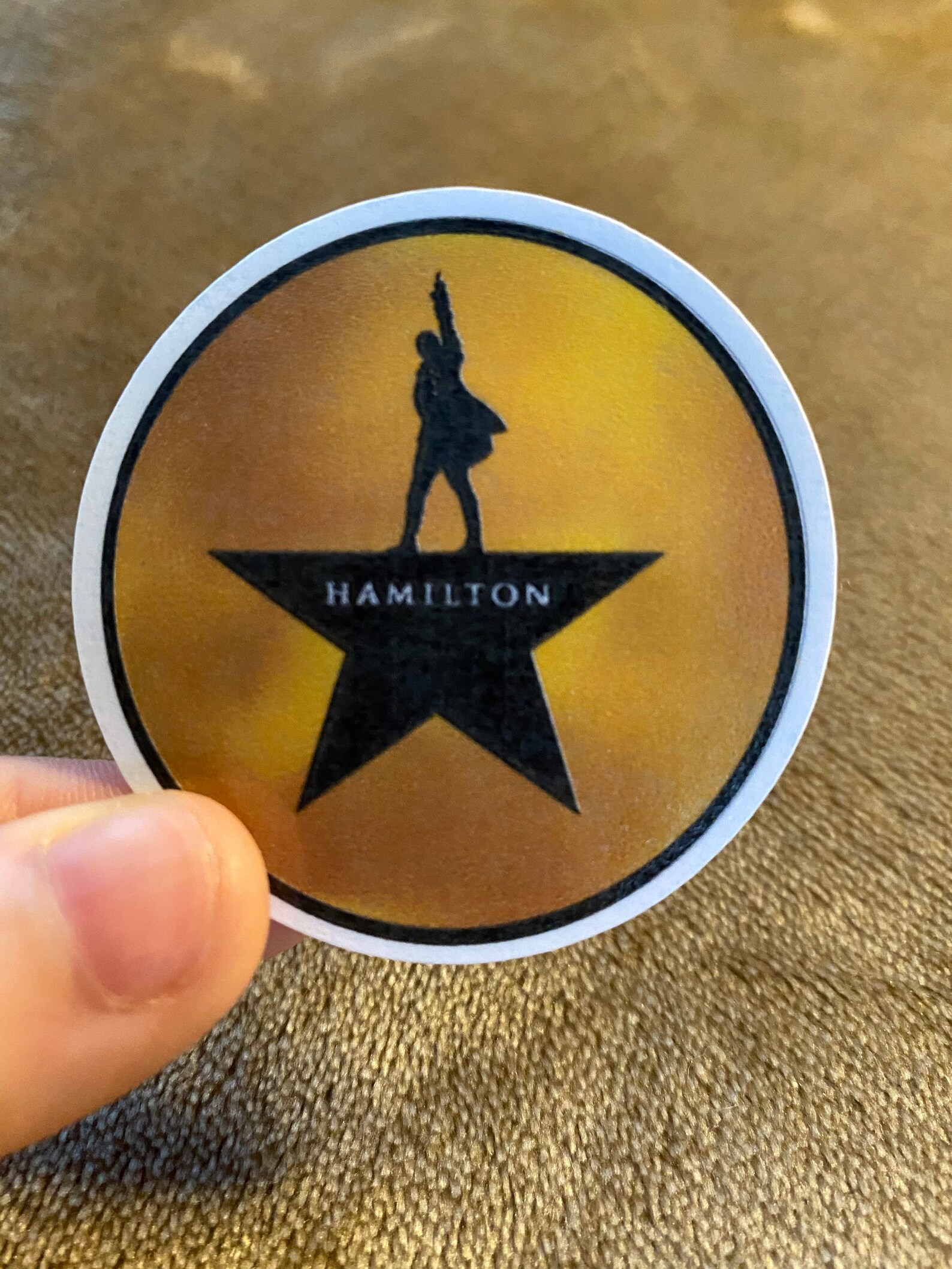 Hamilton Movie Emblem Sticker l Water Bottle Sticker l Laptop Etsy