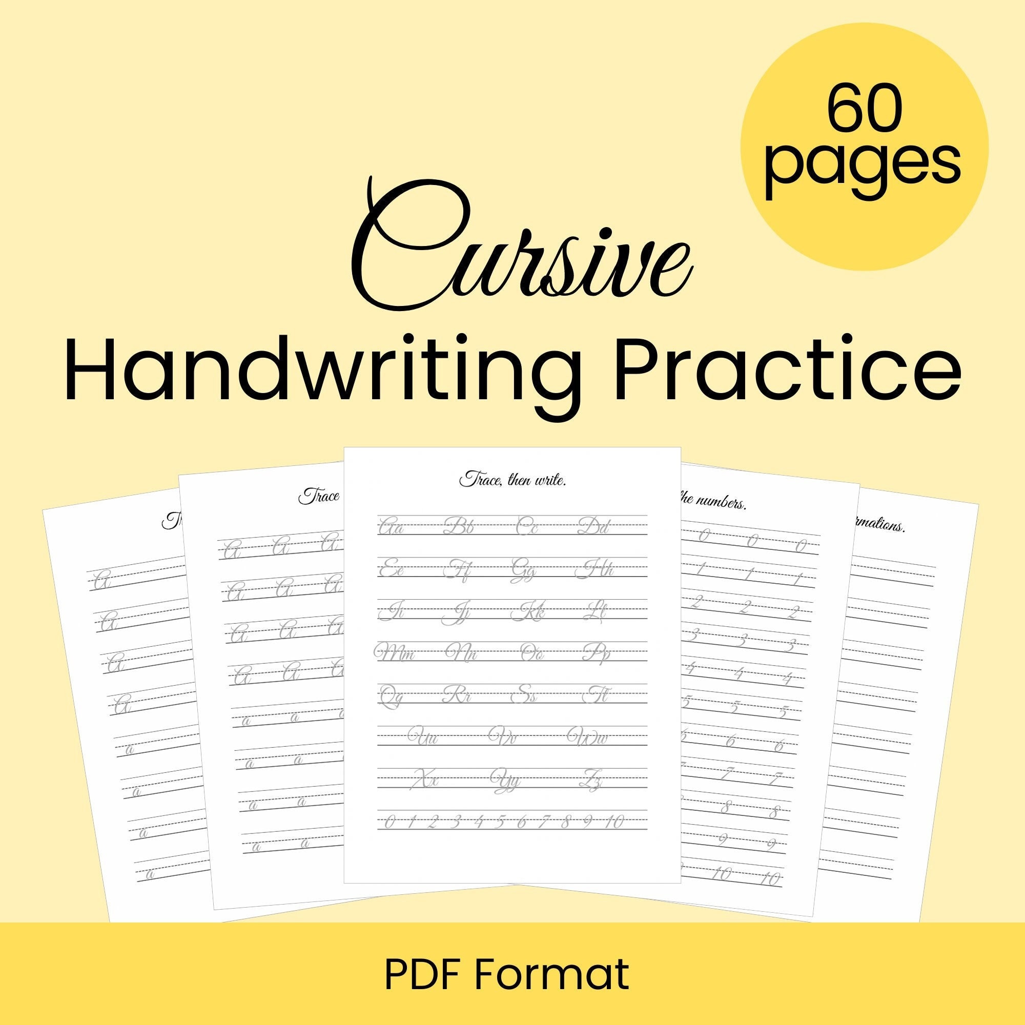 Cursive Handwriting Worksheets | Cursive Practice for Kids & Adults ...